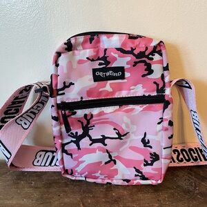 Anti Social Social Club Pink Camo Get Weird Cross Body Bag